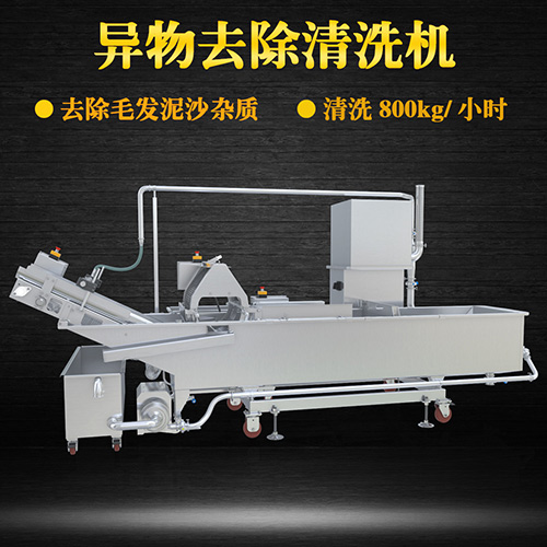 毛輥式果蔬清洗機(jī)，有效清洗，過濾泥沙